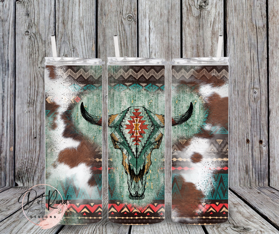 Skull Cowhide